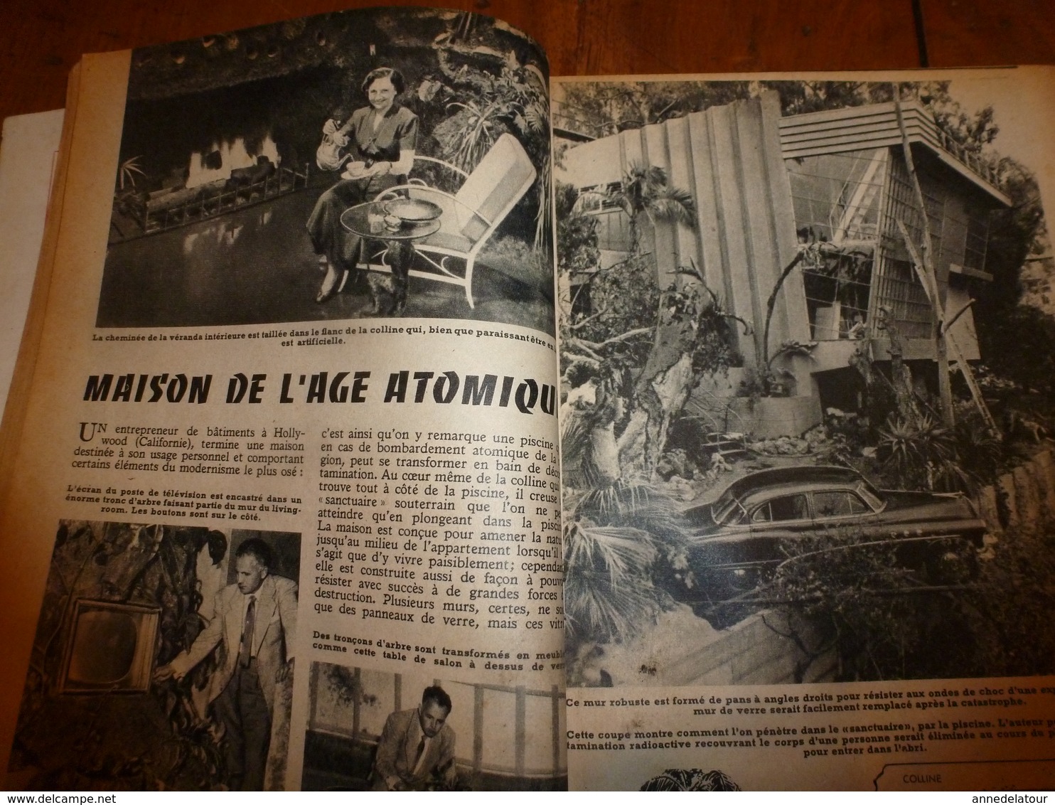 1953 MÉCANIQUE POPULAIRE: Maison anti-atomique;Dressage chien de chasse;Faire une fausse-vraie pierre précieuse;etc