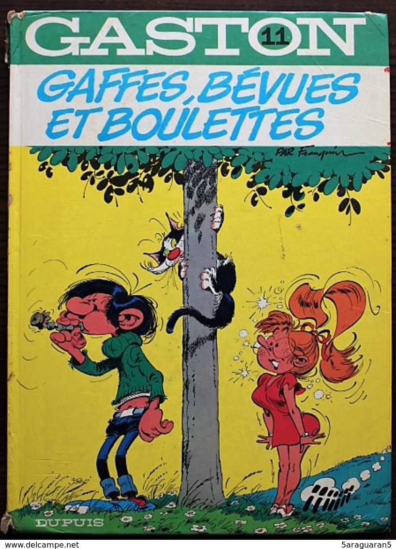 BD GASTON - 11 - Gaffes, Bévues Et Boulettes - Rééd. 1980 - Gaston