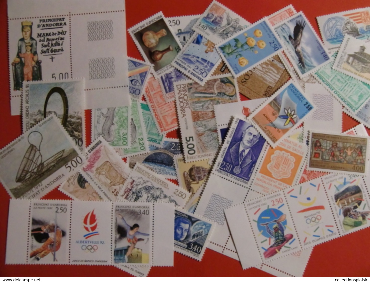 LIQUIDATION ANDORRE ENTRE 1989 ET 2010 TIMBRES NEUFS** FORTE FACIALE - Collections