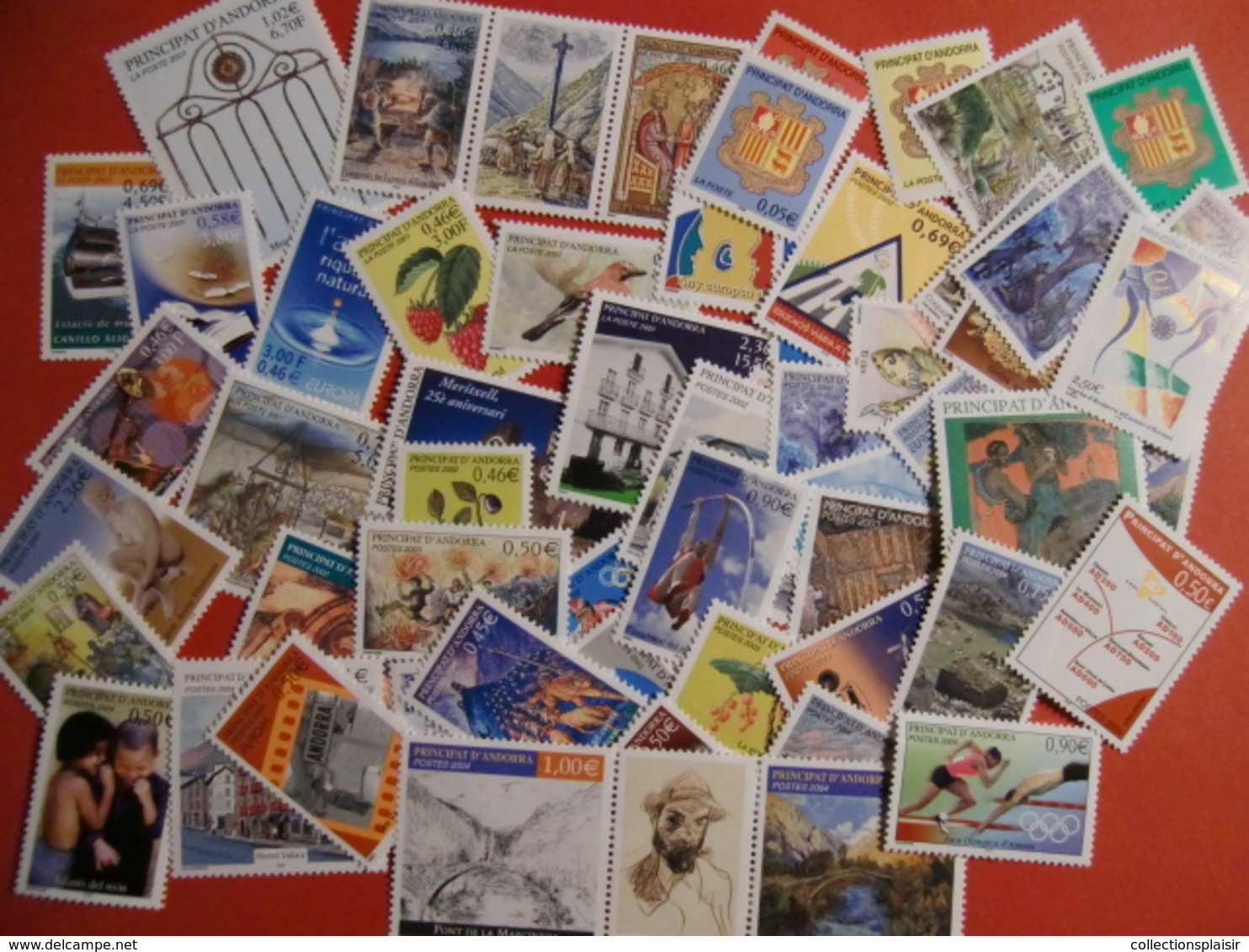 LIQUIDATION ANDORRE ENTRE 1989 ET 2010 TIMBRES NEUFS** FORTE FACIALE - Collections