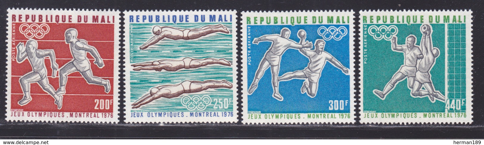 MALI AERIENS N°  276 à 279 ** MNH Neufs Sans Charnière, TB (D7943) Jeux Olympiques De Montréal - 1976 - Mali (1959-...)