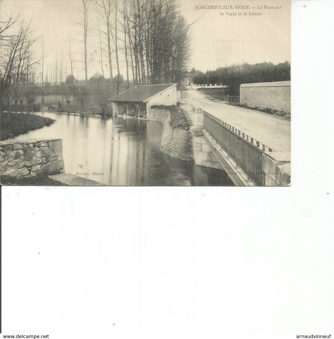 51-JONCHERY SUR VESLE PONT SUR LA VESLE ET LE LAVOIR - Jonchery-sur-Vesle