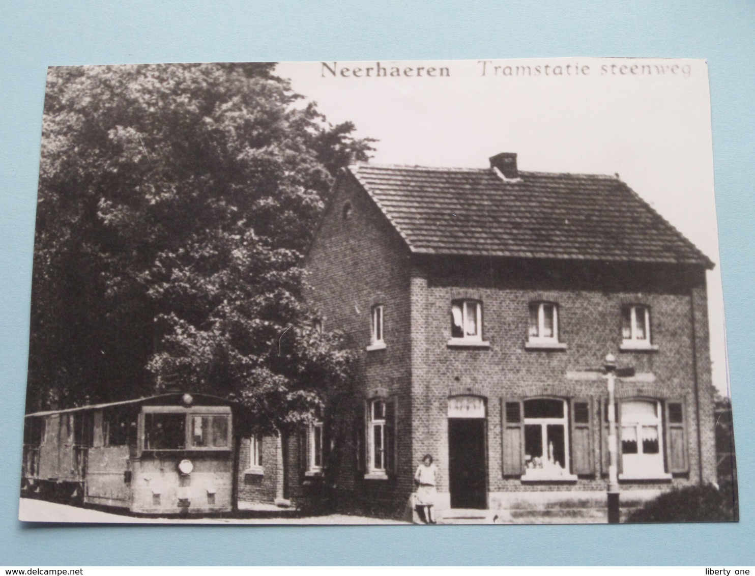 NEERHAEREN Tramstatie Steenweg ( REPRO - COPY Van Postkaart Of Foto / Details Zie Foto ) ! - Lanaken