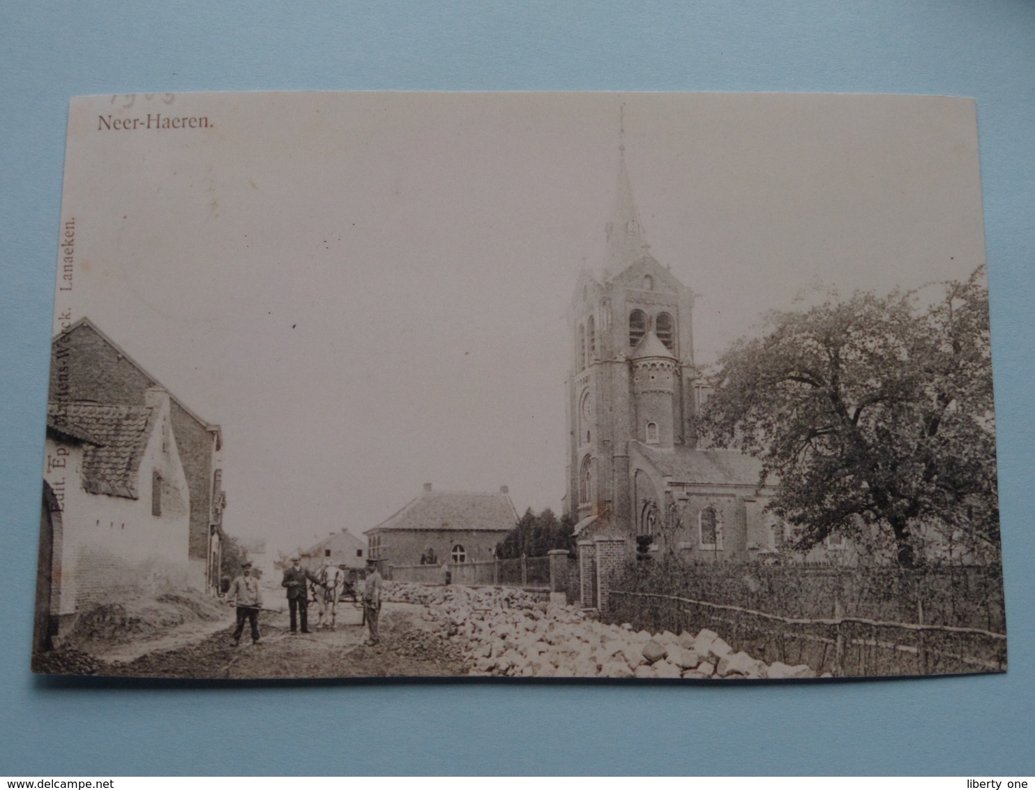 NEERHAEREN Kerkstraat Aanleg Verharding ( REPRO - COPY Van Postkaart Of Foto / Details Zie Foto ) ! - Lanaken