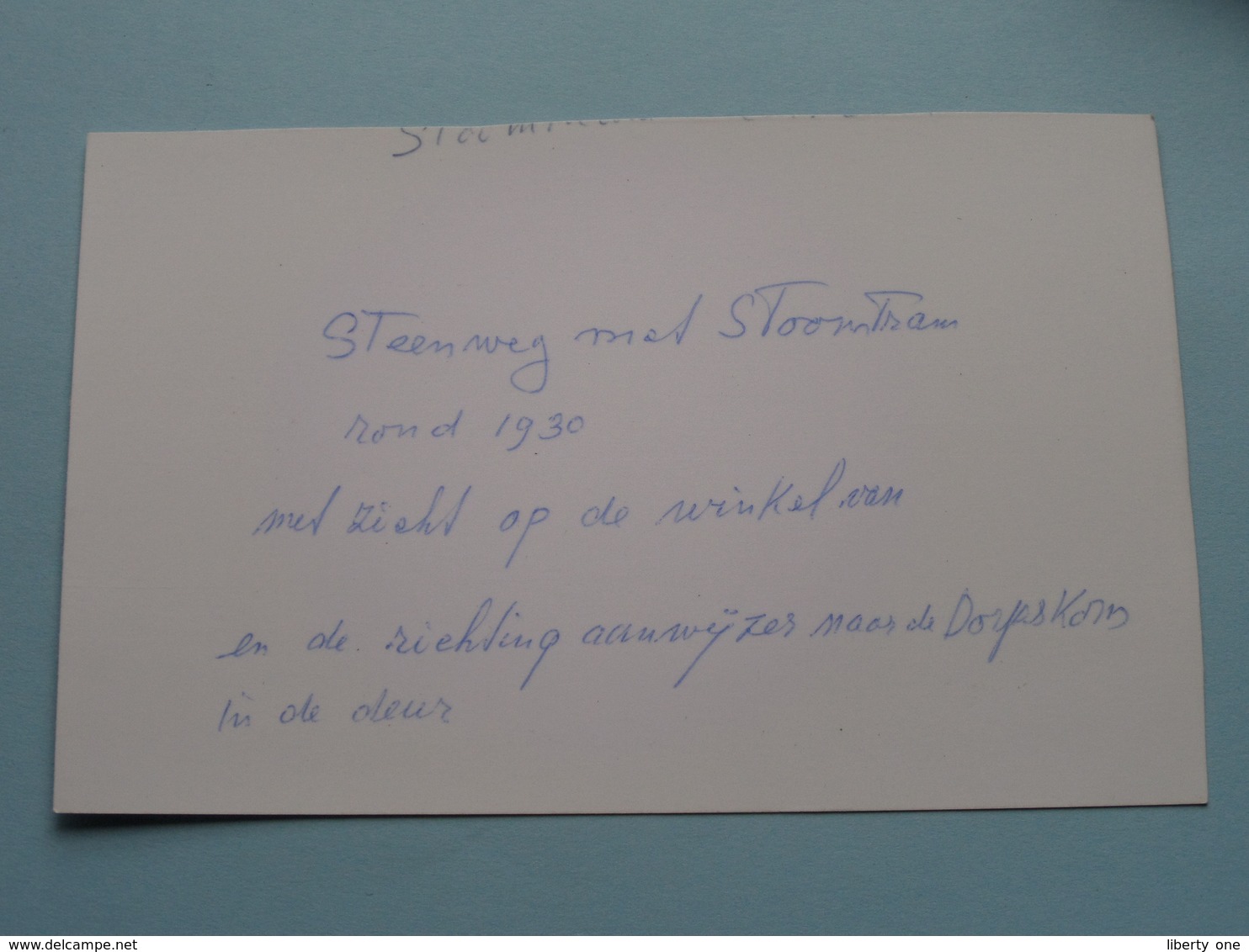 NEERHAEREN Steenweg Met Stoomtram +/- 1930 ( REPRO - COPY Van Postkaart Of Foto / Details Zie Foto ) ! - Lanaken
