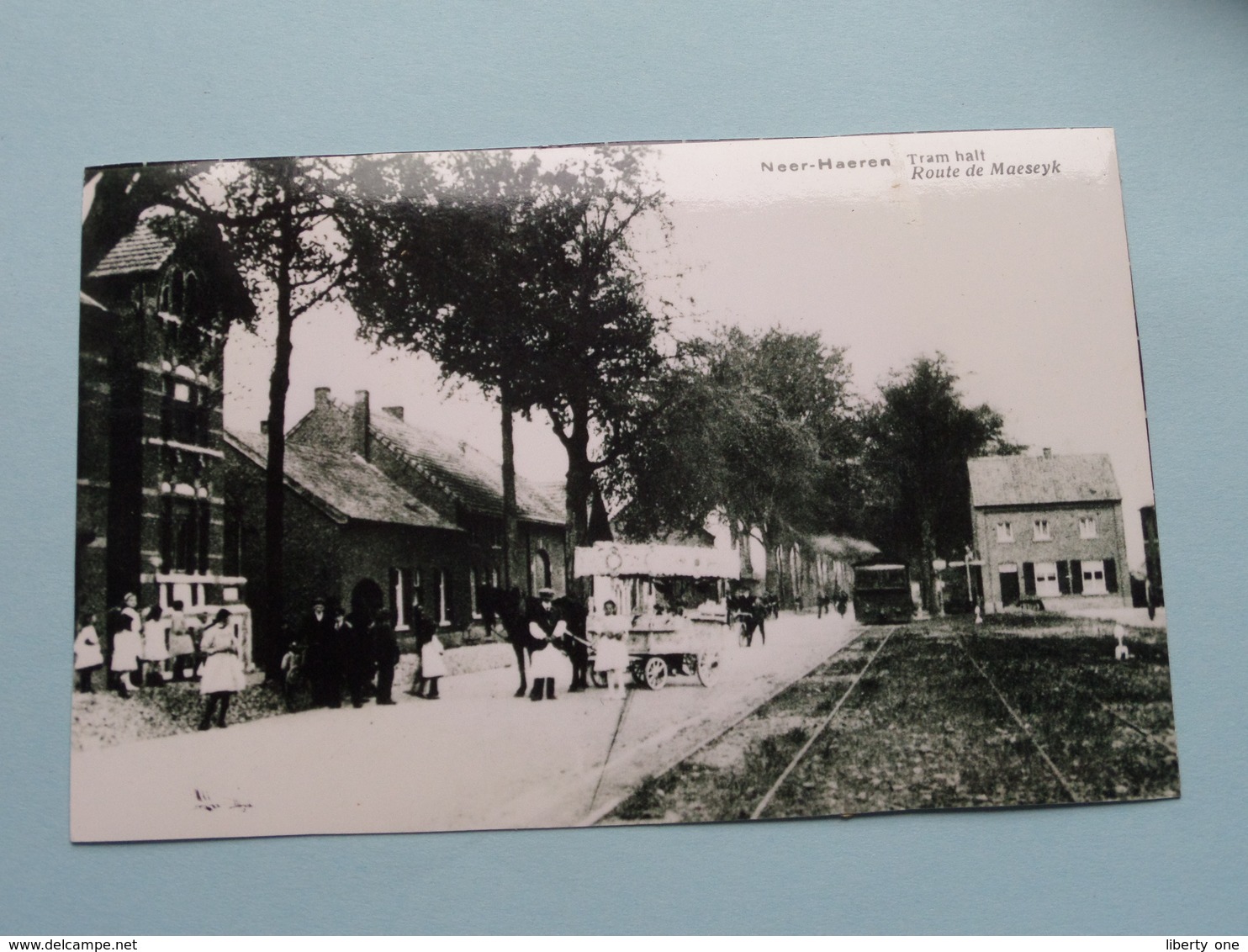 NEERHAEREN Tram Halt - Route De Maeseyk ( REPRO - COPY Van Postkaart Of Foto / Details Zie Foto ) ! - Lanaken