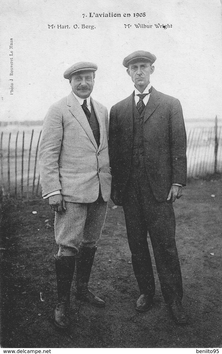 CPA De L'aviateur Wilbur Wright En 1908. - Aviateurs