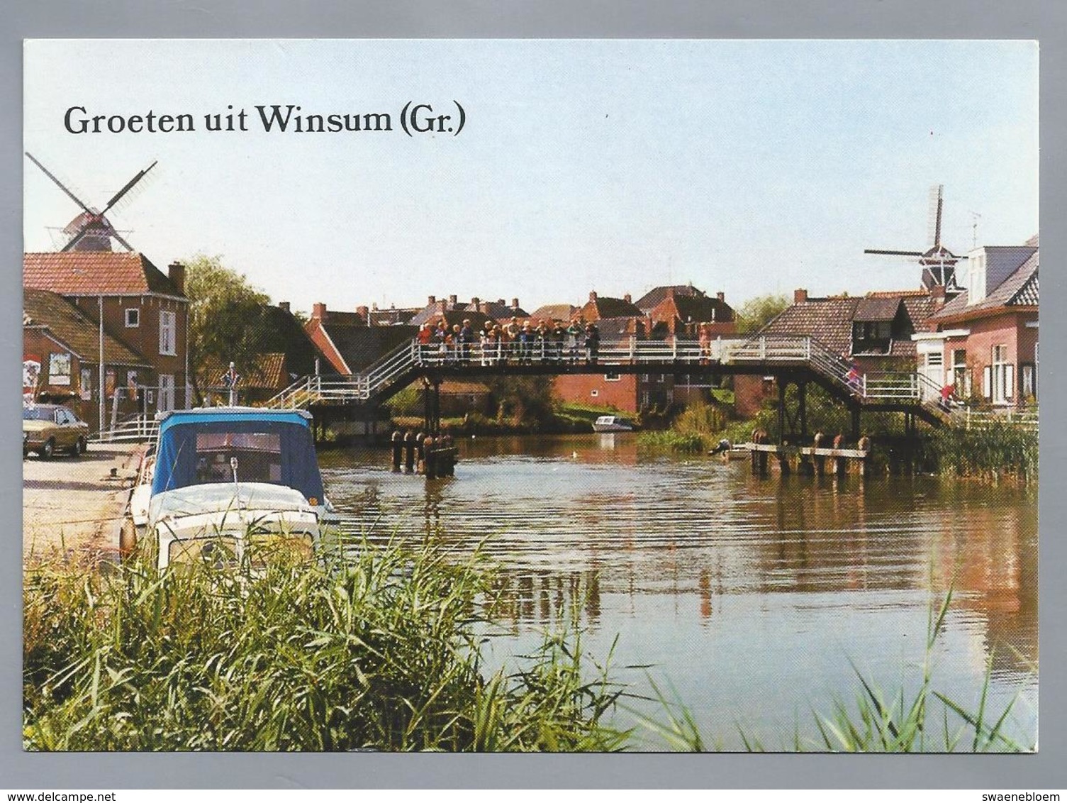 NL.- GROETEN UIT WINSUM (Gr). Brug. Molen. - Gruss Aus.../ Gruesse Aus...