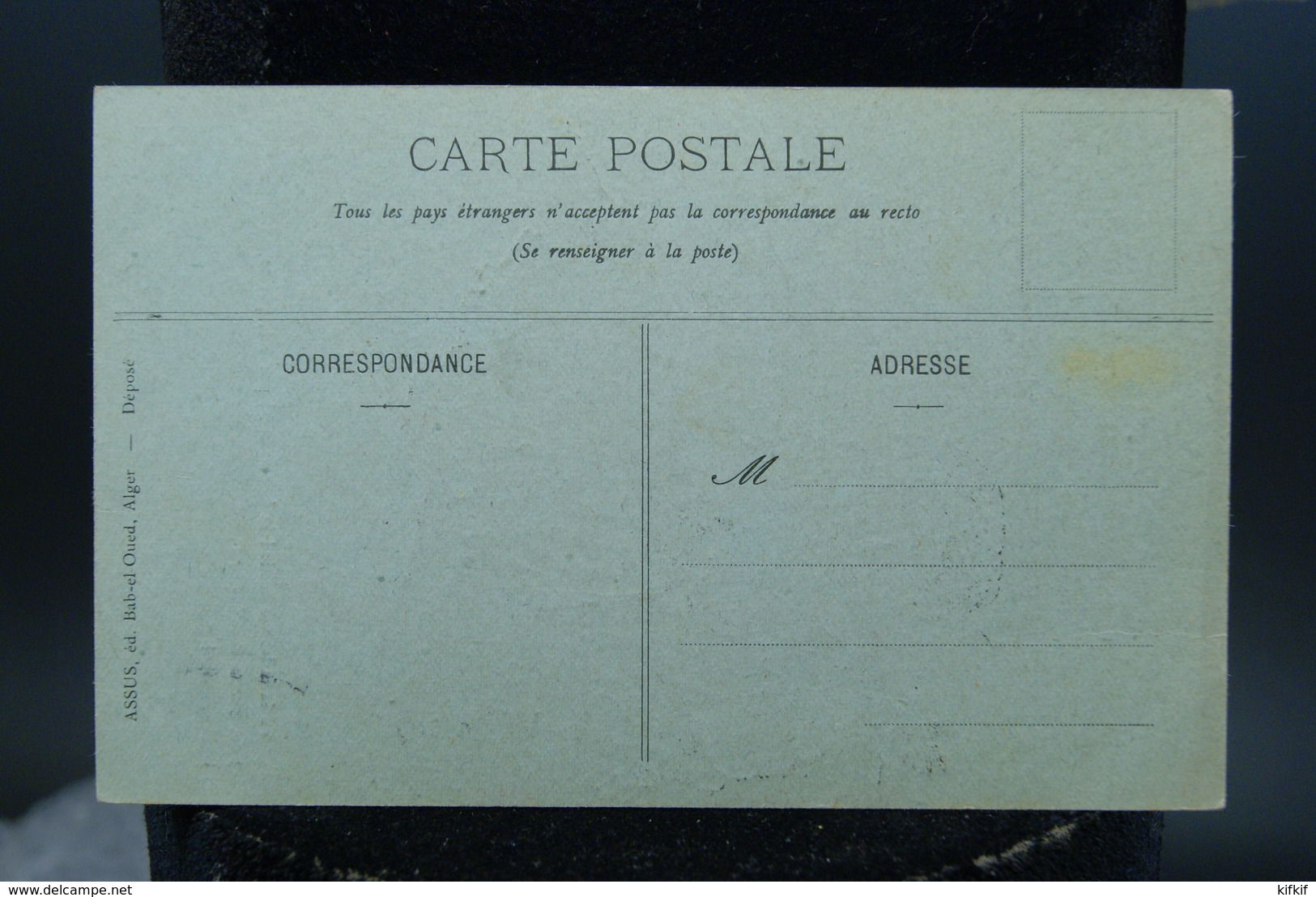 Carte Postale Ancienne Caricature Afrique Du Nord  Algérie Assus Boune Annie Bonne Année 1908 - Altri & Non Classificati