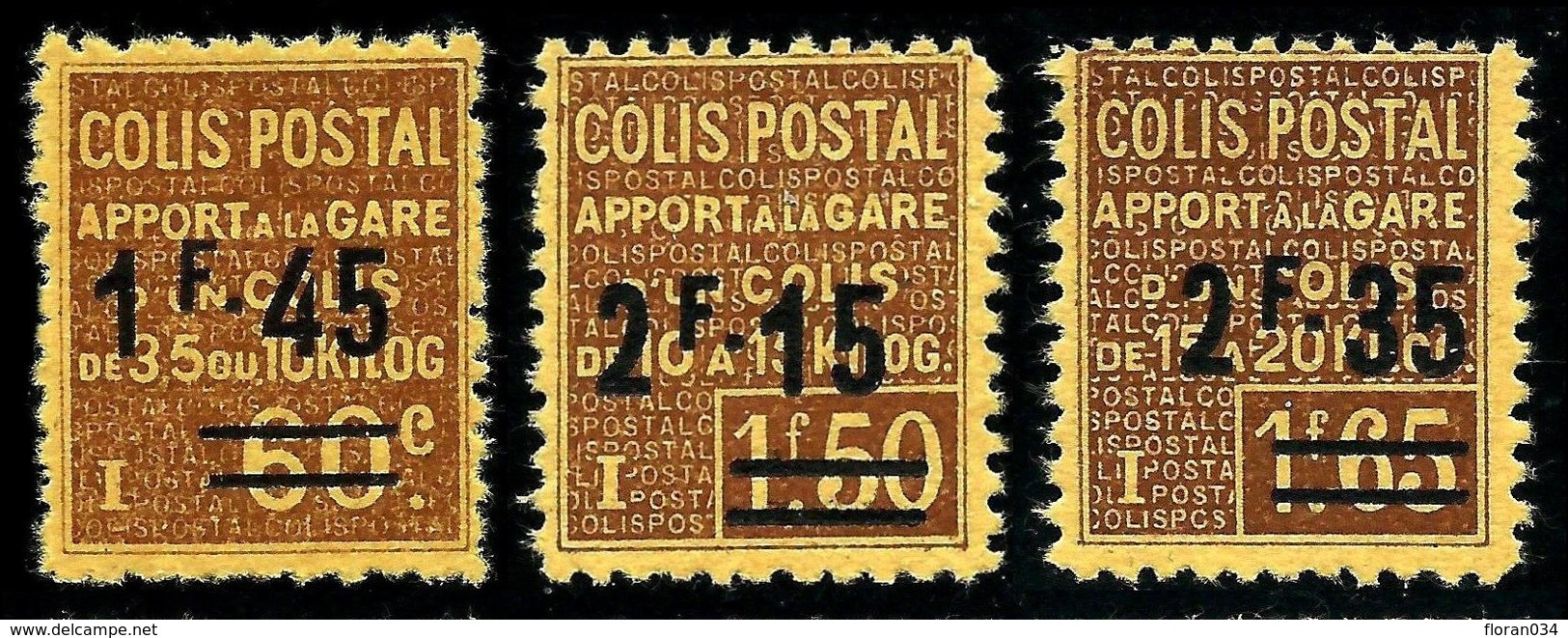 France Colis-Postaux N° 88, 89, 90 Neufs *  (MH)  TB Qualité - Ongebruikt