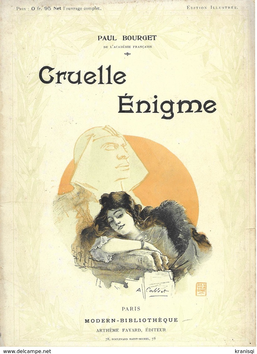 Livre , Cruelle Enigme  De Paul Bourget - Old (before 1960)