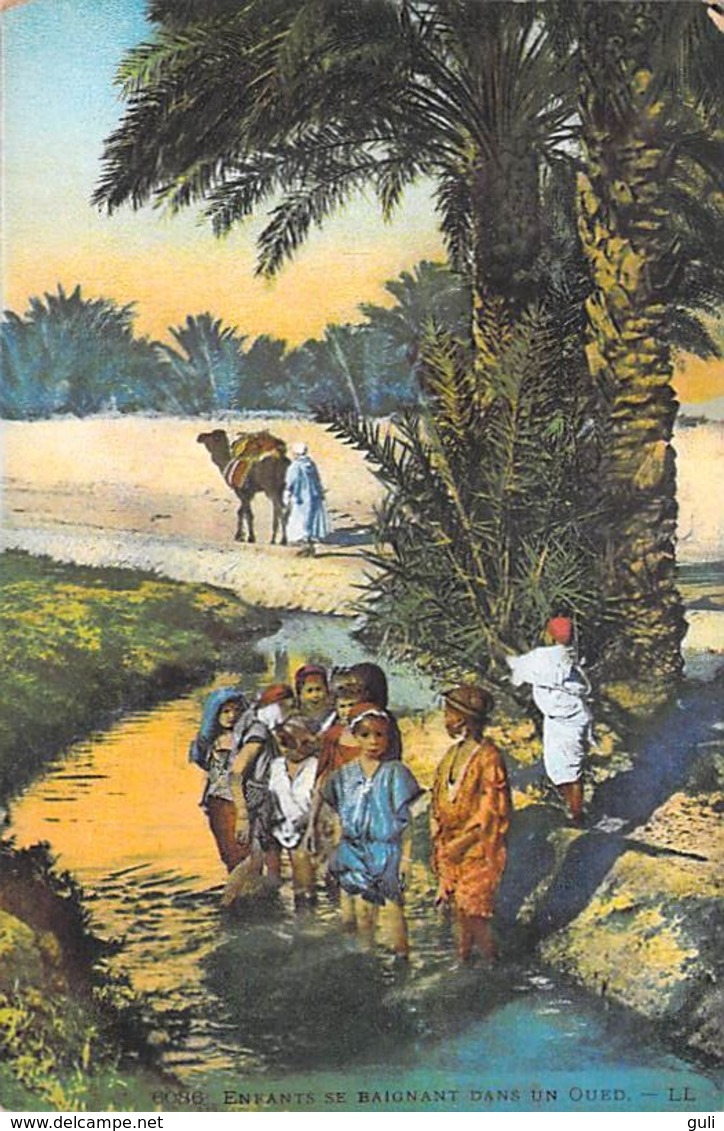 Afrique > Algérie ( Scènes Et Types)  Enfants Se Baignant Dans Un Oued ( Editions  LL  6086) *PRIX FIXE - Scènes & Types
