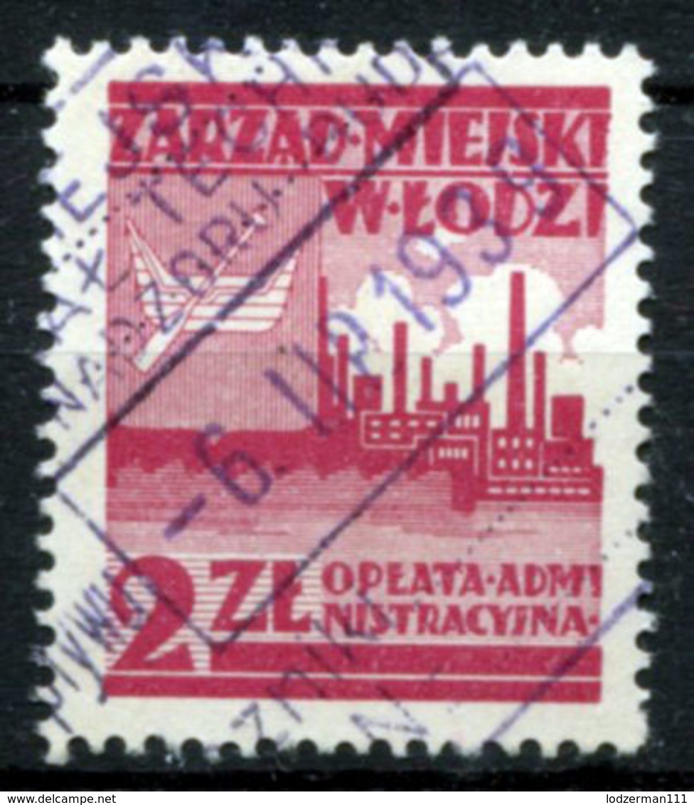 LODZ Municipal Stamp - Fiscali