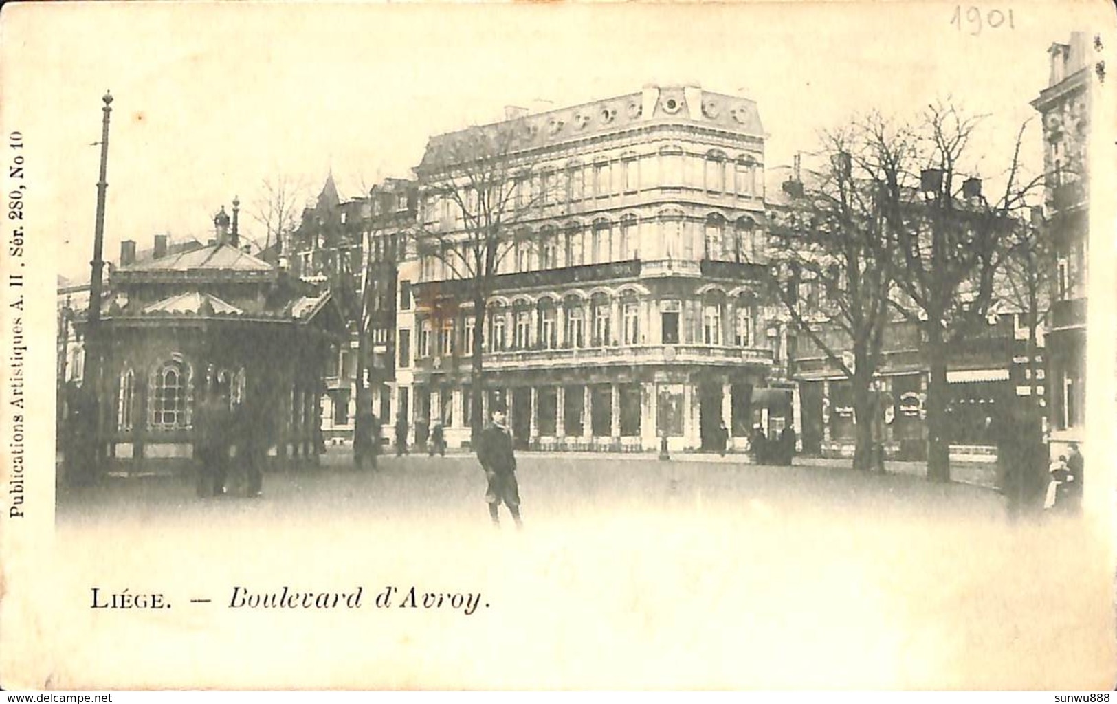 Liège - Boulevard D'Avroy (Publications Artistiques Ser. 280 N°10, 1901) - Liege