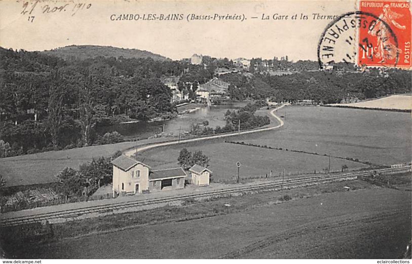 Cambo Les Bains      64        La Gare Et Les Thermes         (voir Scan) - Cambo-les-Bains