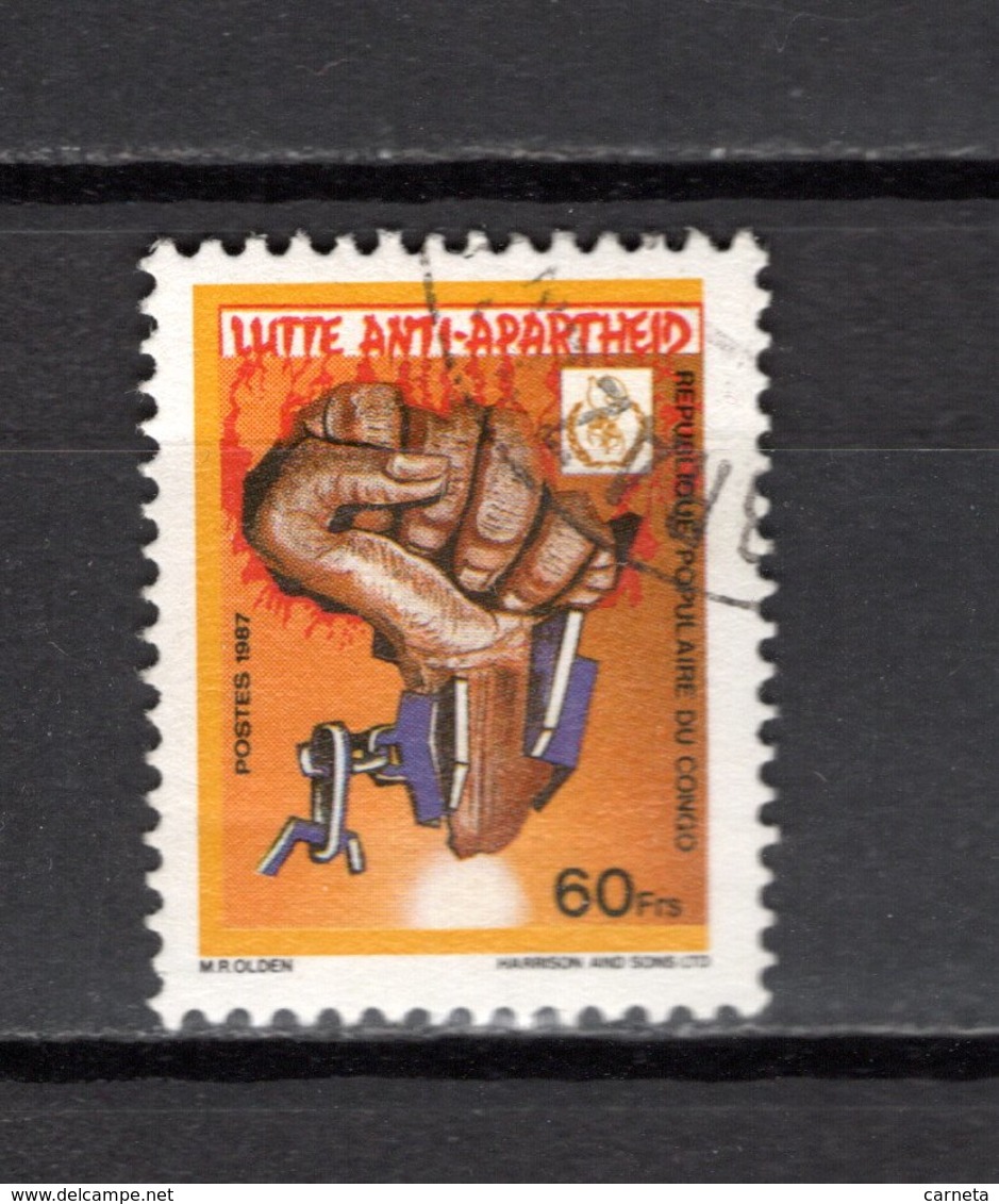 CONGO   N° 809  OBLITERE  COTE  0.30€  APARTHEID - Used