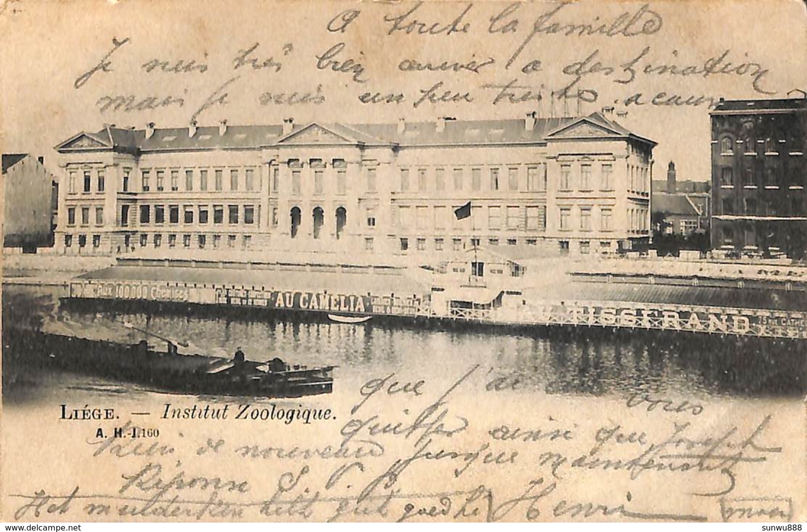 Liège - Institut De Zoologie (A H Animée, Publicité, 1902) - Liege