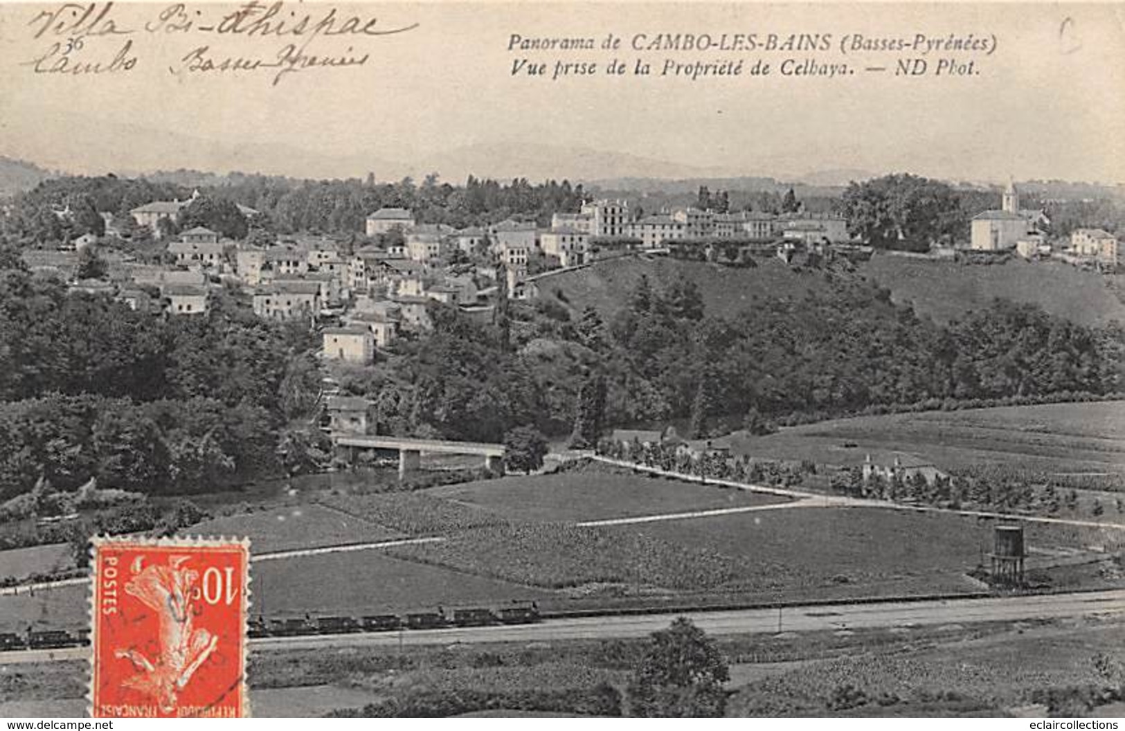 Cambo Les Bains      64        Vue Générale Prise De La Propriété De Celhaya   2      (voir Scan) - Cambo-les-Bains