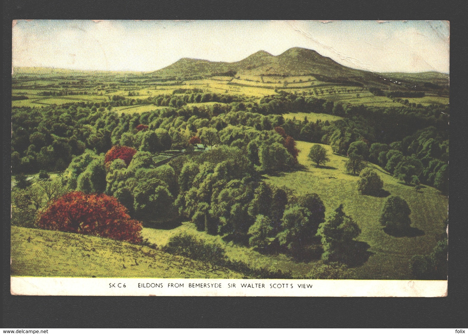 Eildon - Eildons From Bemersyde - Sir Walter Scott's View - Roxburghshire