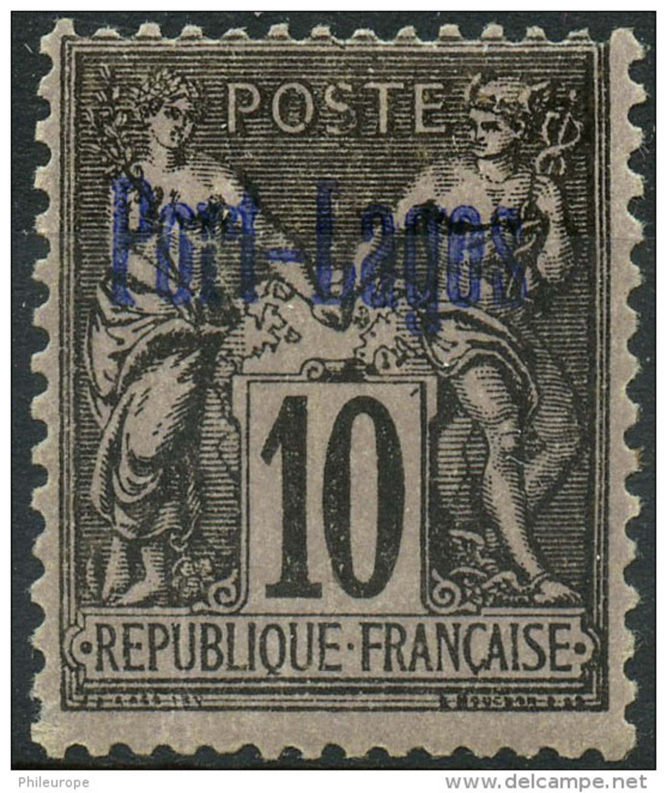 Port Lagos (1893) N 2 * (charniere) - Unused Stamps