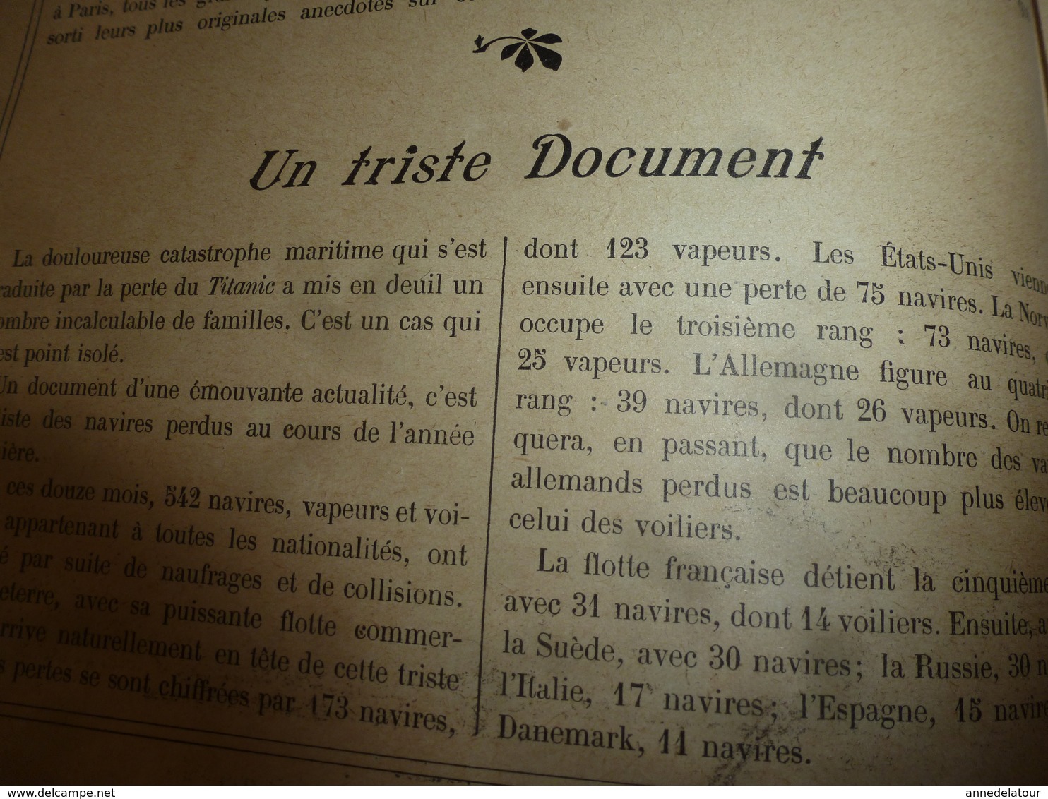 1913 Almanach Vermot :TITANIC ;Le Tableau DIABOLIQUE ; ROI Du SIAM à BANGKOK;Révolution De La CHINE;Avenir Arctique;etc - 1901-1940