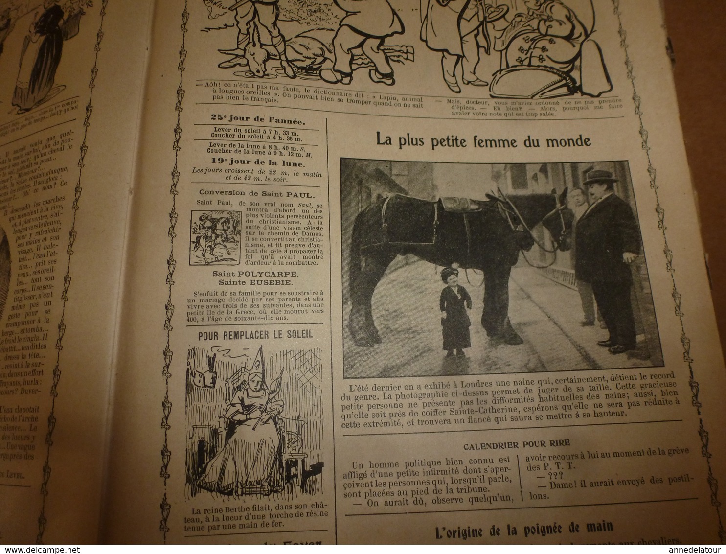 1913 Almanach Vermot :TITANIC ;Le tableau DIABOLIQUE ; ROI du SIAM à BANGKOK;Révolution de la CHINE;Avenir Arctique;etc