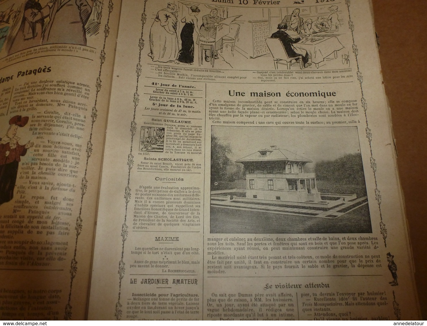 1913 Almanach Vermot :TITANIC ;Le tableau DIABOLIQUE ; ROI du SIAM à BANGKOK;Révolution de la CHINE;Avenir Arctique;etc