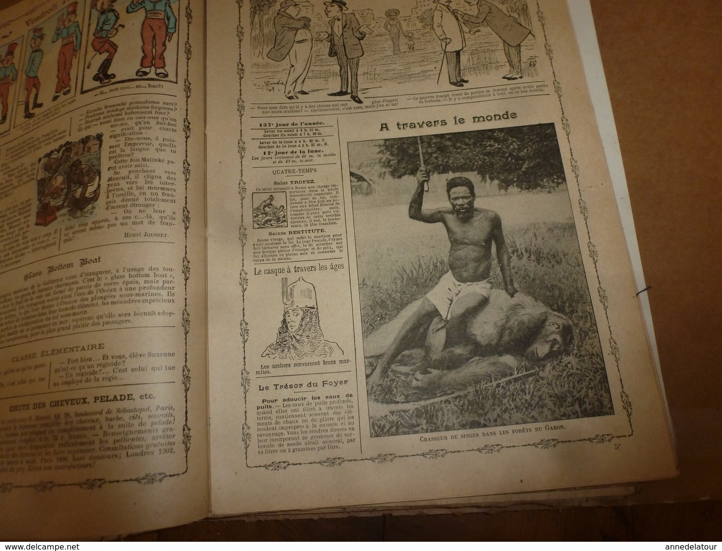 1913 Almanach Vermot :TITANIC ;Le tableau DIABOLIQUE ; ROI du SIAM à BANGKOK;Révolution de la CHINE;Avenir Arctique;etc