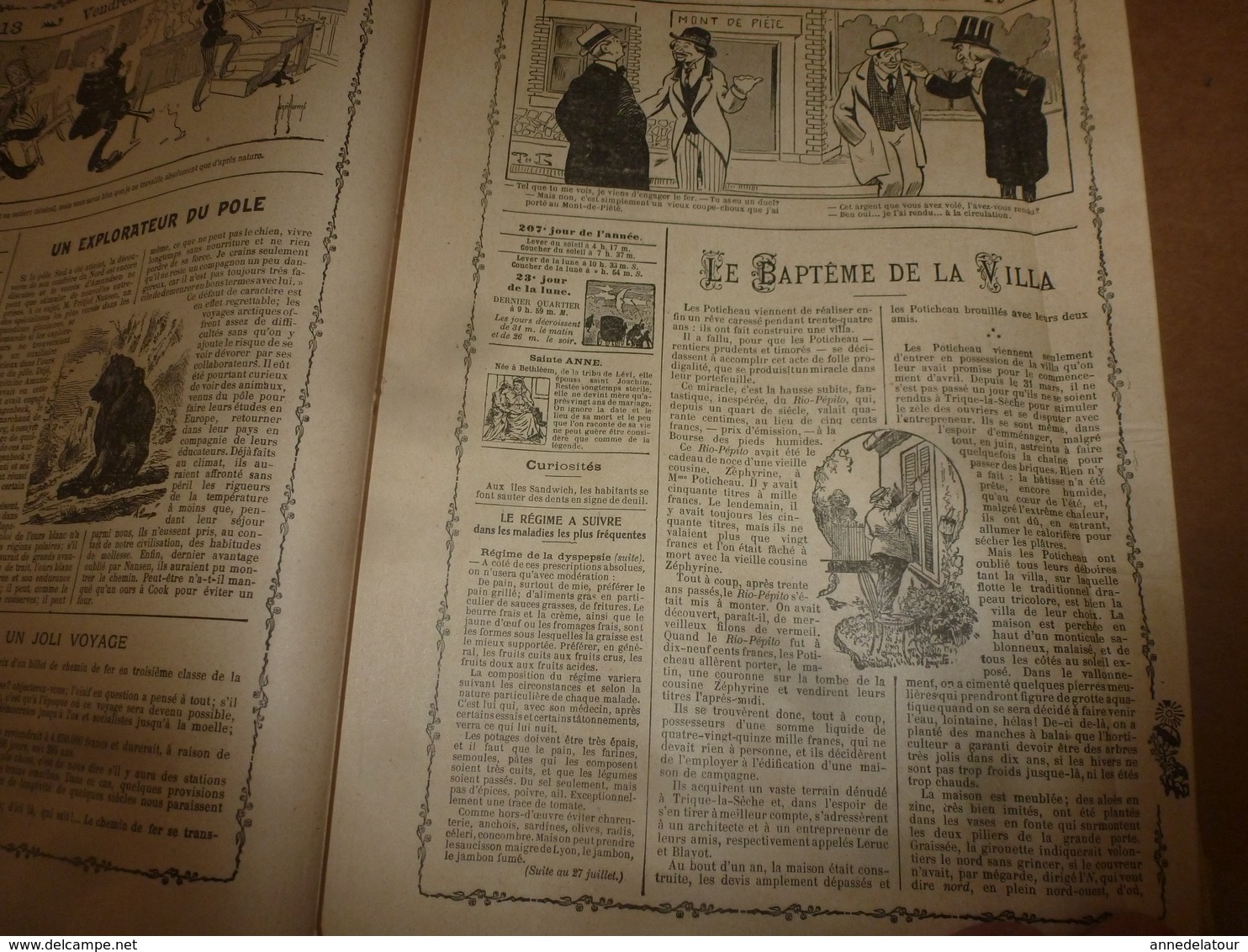 1913 Almanach Vermot :TITANIC ;Le tableau DIABOLIQUE ; ROI du SIAM à BANGKOK;Révolution de la CHINE;Avenir Arctique;etc
