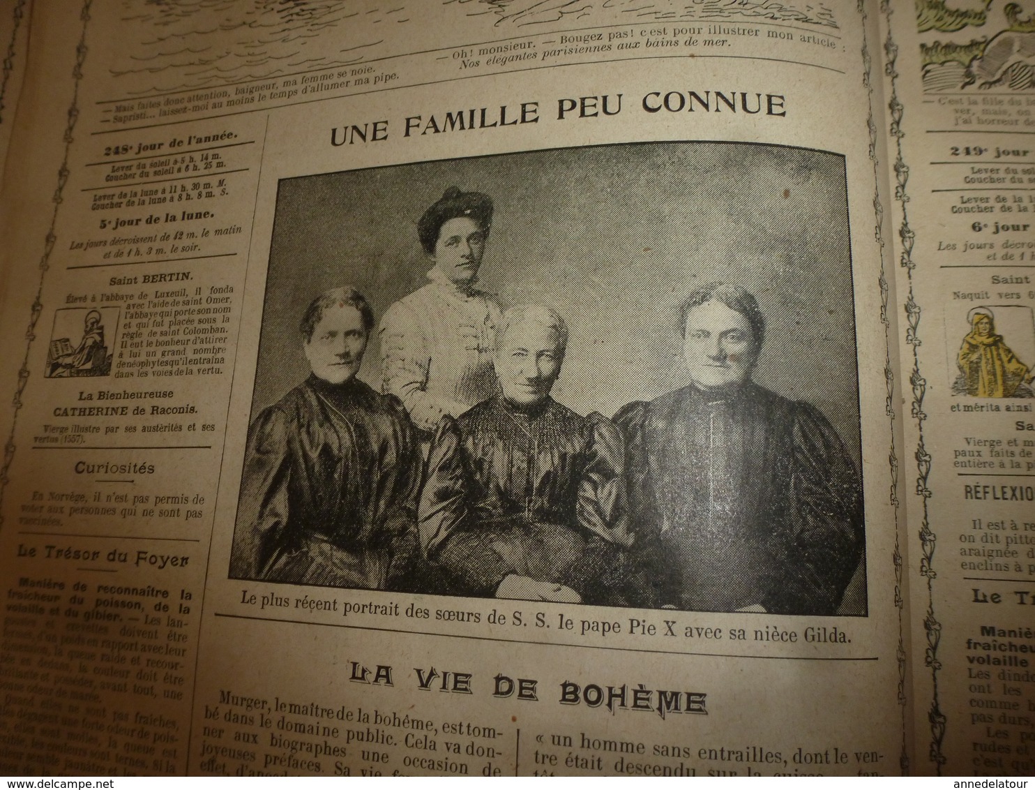 1913 Almanach Vermot :TITANIC ;Le tableau DIABOLIQUE ; ROI du SIAM à BANGKOK;Révolution de la CHINE;Avenir Arctique;etc