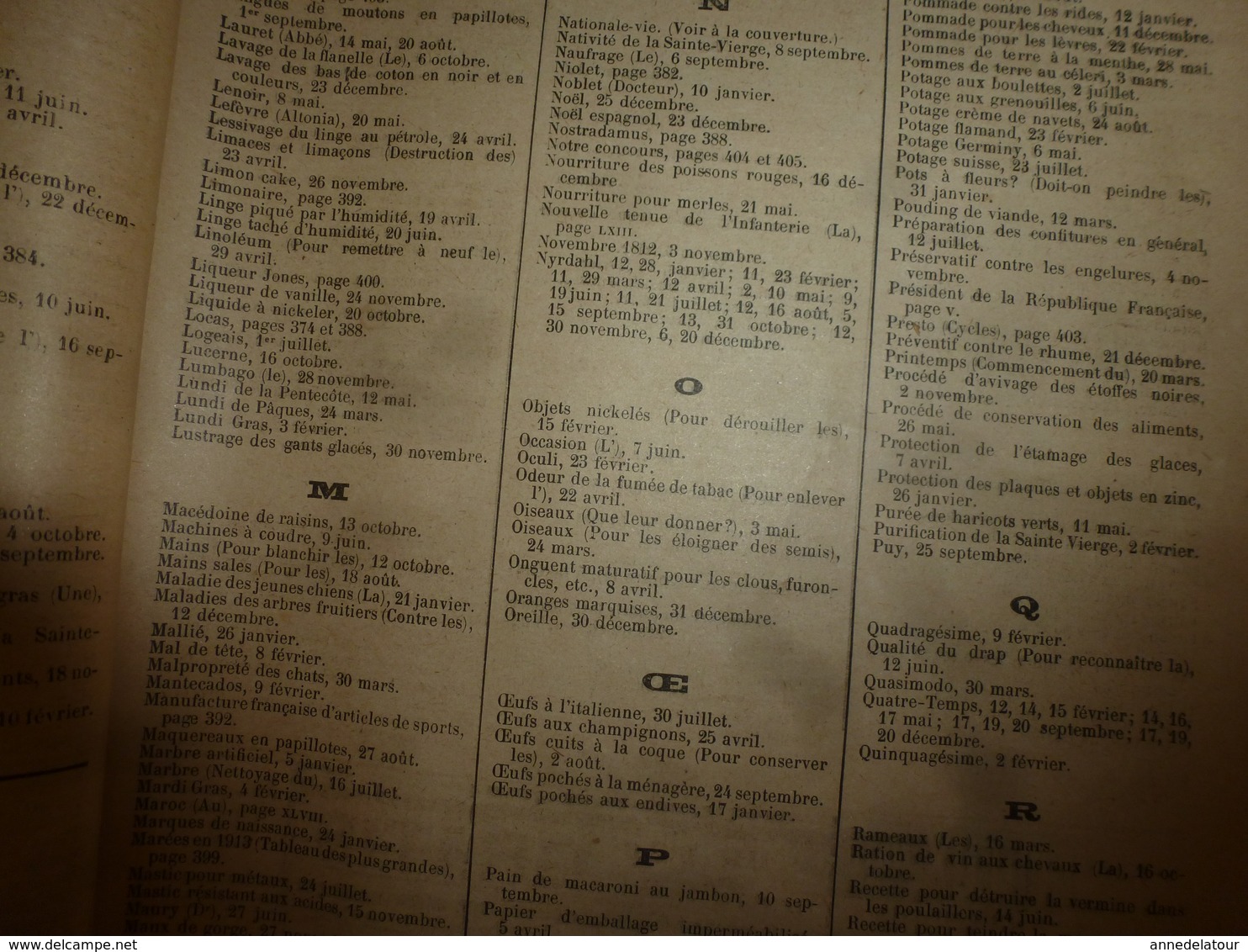 1913 Almanach Vermot :TITANIC ;Le tableau DIABOLIQUE ; ROI du SIAM à BANGKOK;Révolution de la CHINE;Avenir Arctique;etc