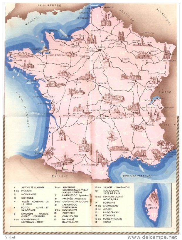 Carte De Légitimaton Paris 1937 Exposition Internationale Met Landkaart Frankrijk - Tickets D'entrée