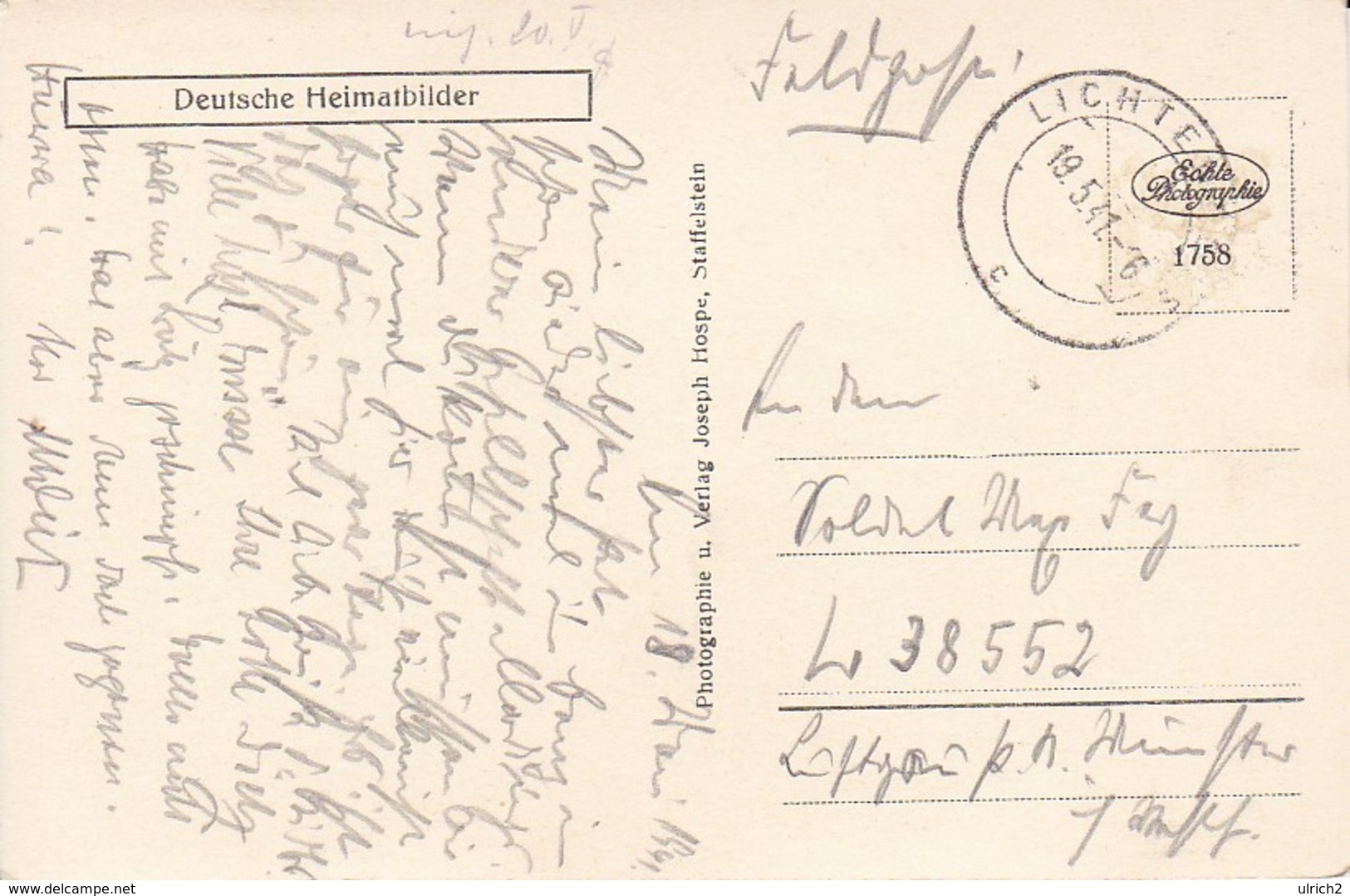 AK Schloß Lanz - Feldpost 1941 (38272) - Lenzen