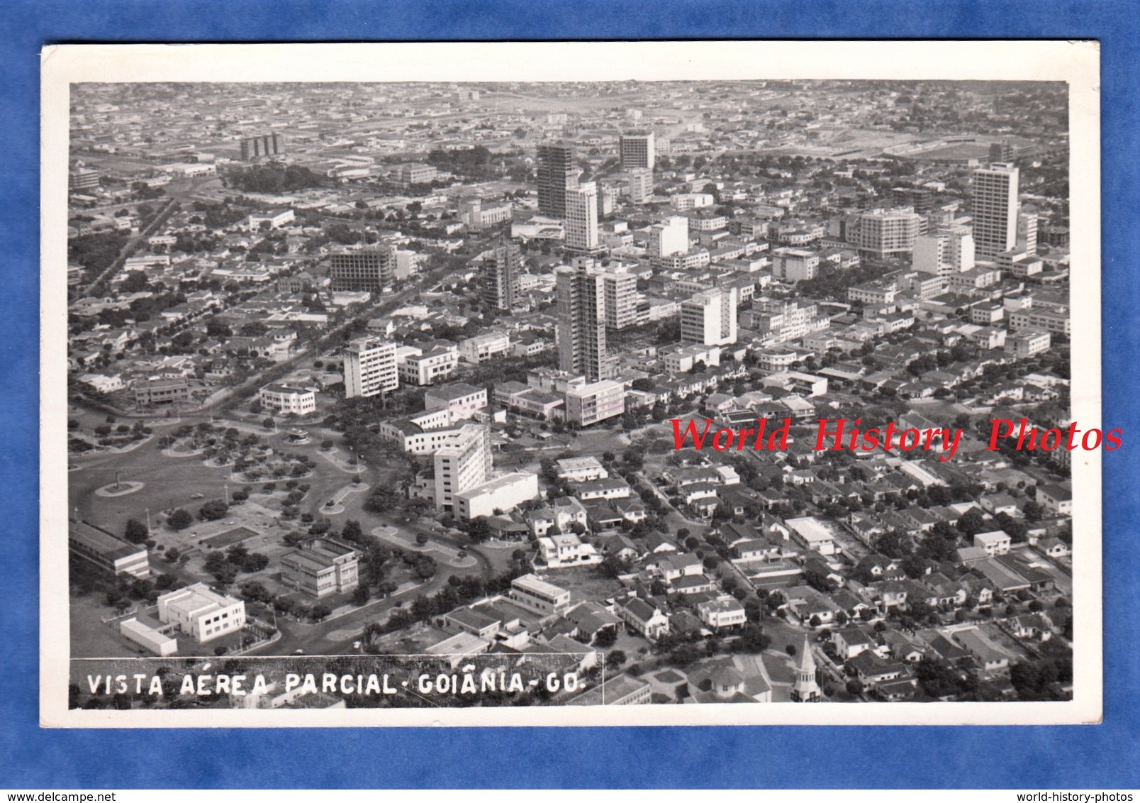 CPA Photo - Goiânia ( Goiás ) - Vista Aérea Parcial - 1967 - Brésil Brasil Architecture Immeuble Building Urban - Goiânia