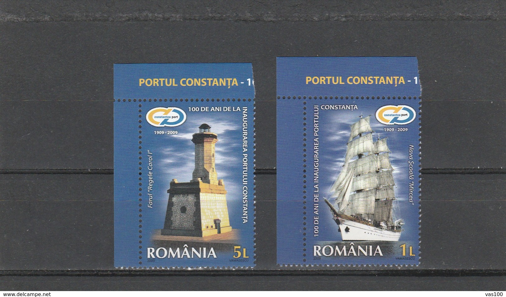 LIGHTHOUSEES,SHIP,CONSTANTA 2009,MNH,FULL SET ROMANIA. - Phares