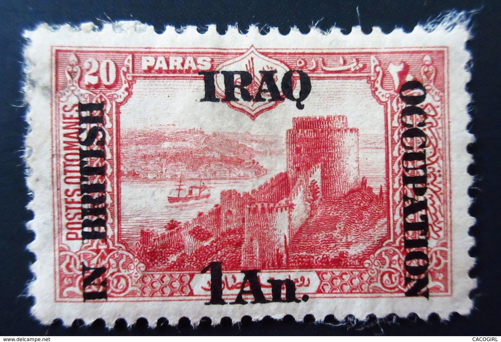 1918 Irak Occupation Britannique Yt 28 Rumeli-Hisar - Castles Of Europe. Views Of Constantinople.  Oblitéré - Iraq