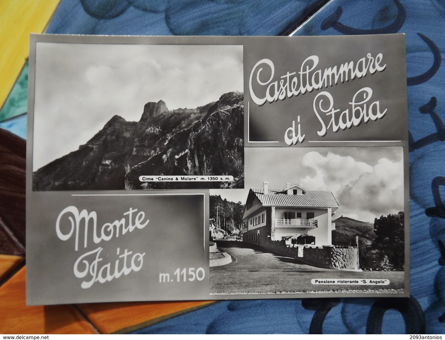 L785 CARTOLINA CASTELLAMMARE DI STABIA NAPOLI  MONTE FAITO NON   VIAGGIATA - Castellammare Di Stabia