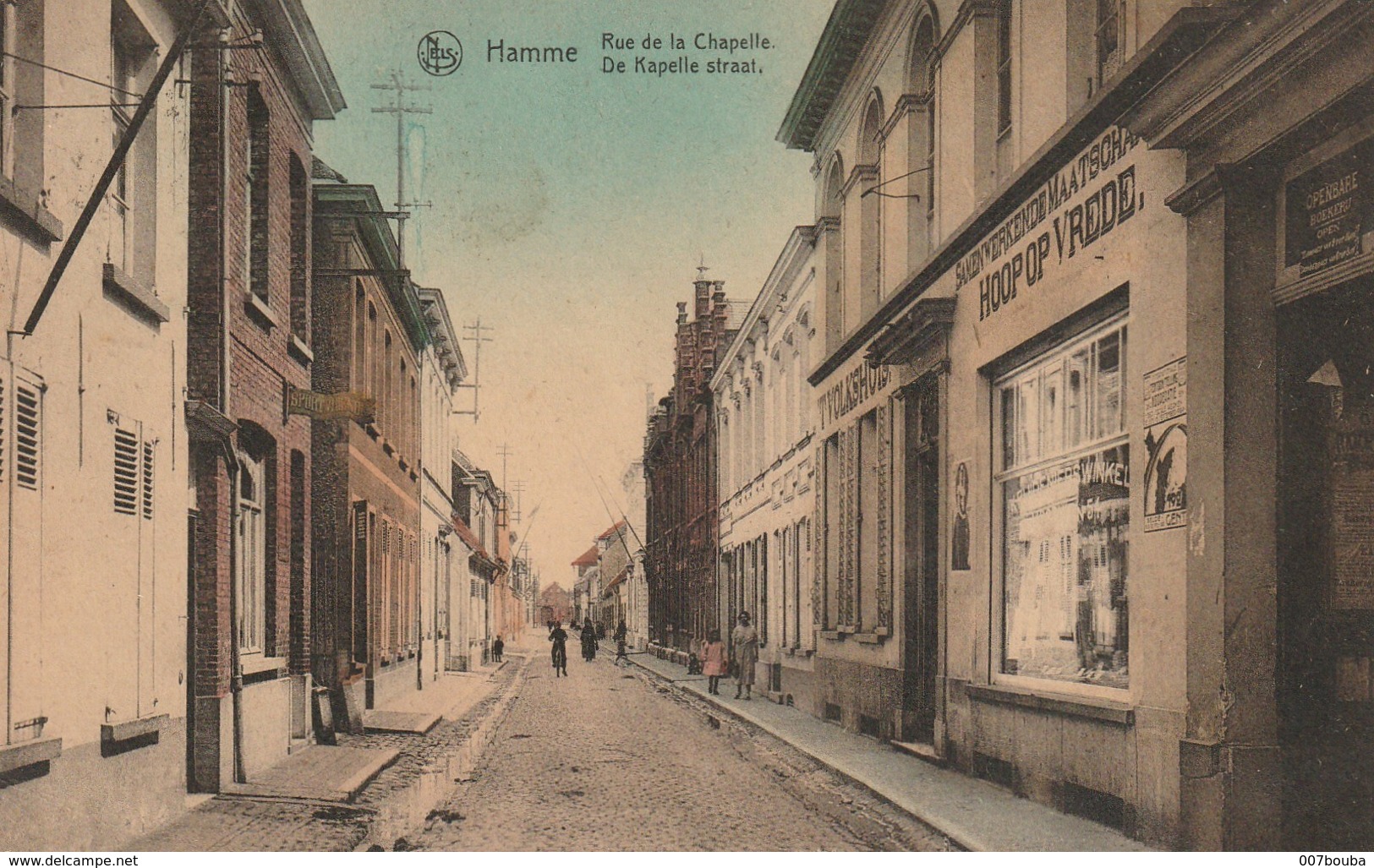 Hamme - De Kapelle Straat ( Rue De La Chapelle) - Voyagée 1925 - Voir Commerces - Hamme