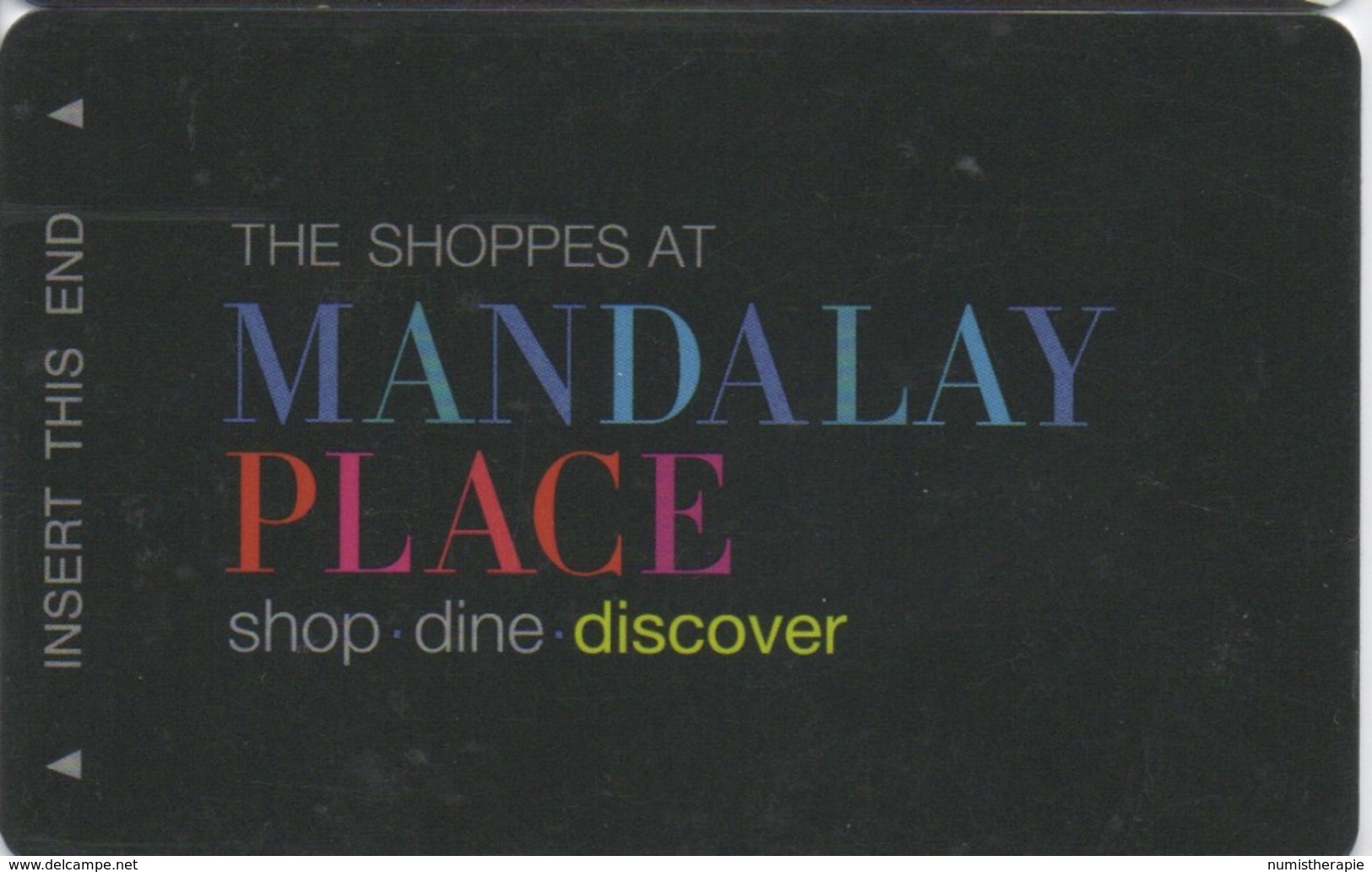 Carte Clé Hôtel Avec Casino Adjoint : Mandalay Bay Las Vegas : The Shoppes At Mandalay Place - Cartes D'hotel