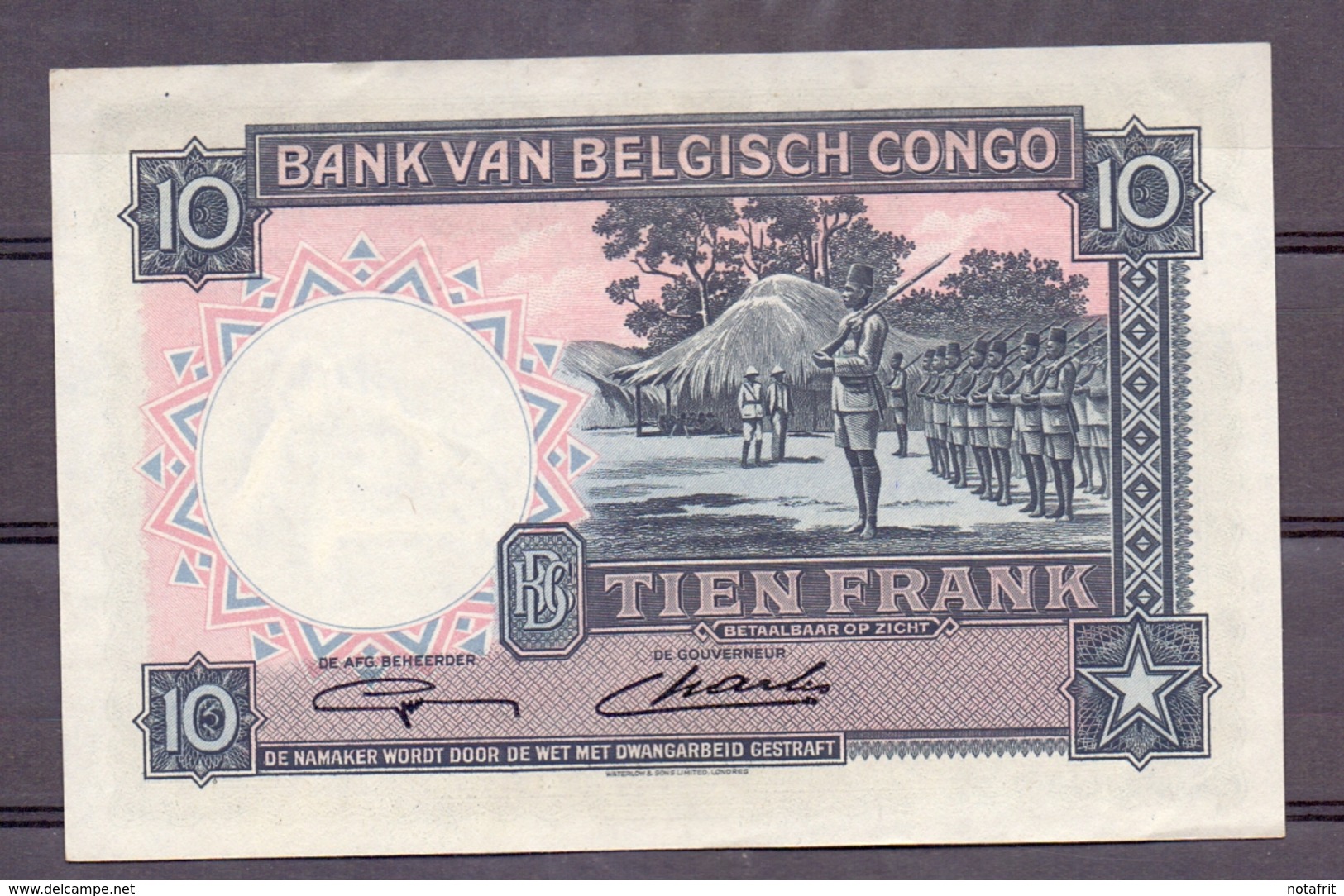 Belgian Congo  Kongo  10 Fr 1948  SUP  AU - Sammlungen