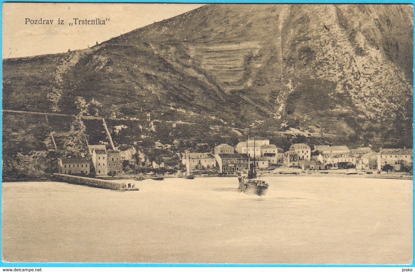TRSTENIK Near Dubrovnik  ( Croatia ) * Travelled 1924. To Brno - Croatia