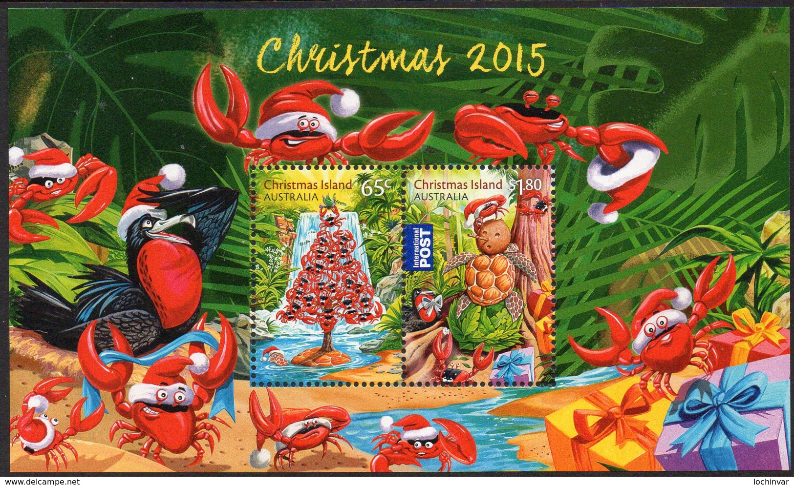 CHRISTMAS Is, 2015 XMAS MINISHEET MNH - Christmas Island