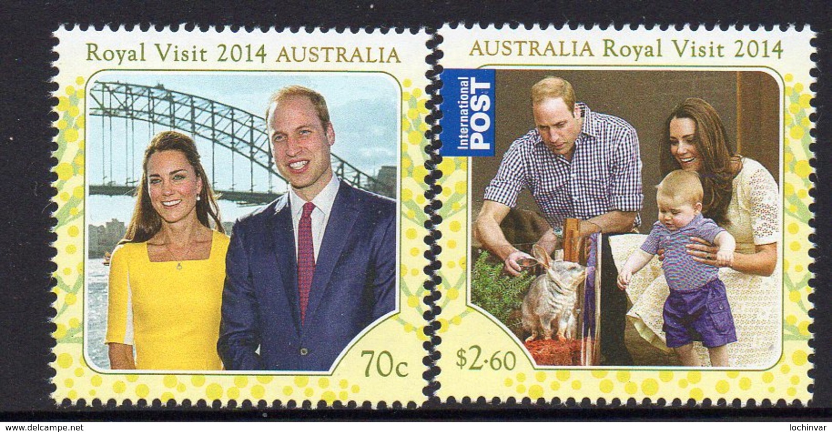 AUSTRALIA, 2014 ROYAL VISIT 2 MNH - Mint Stamps