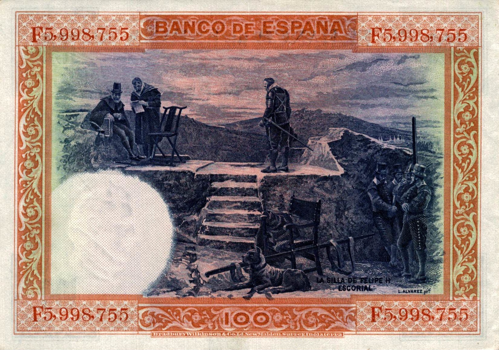 9593  -2018     BILLET DE 100 PESETAS 1925 - 100 Pesetas