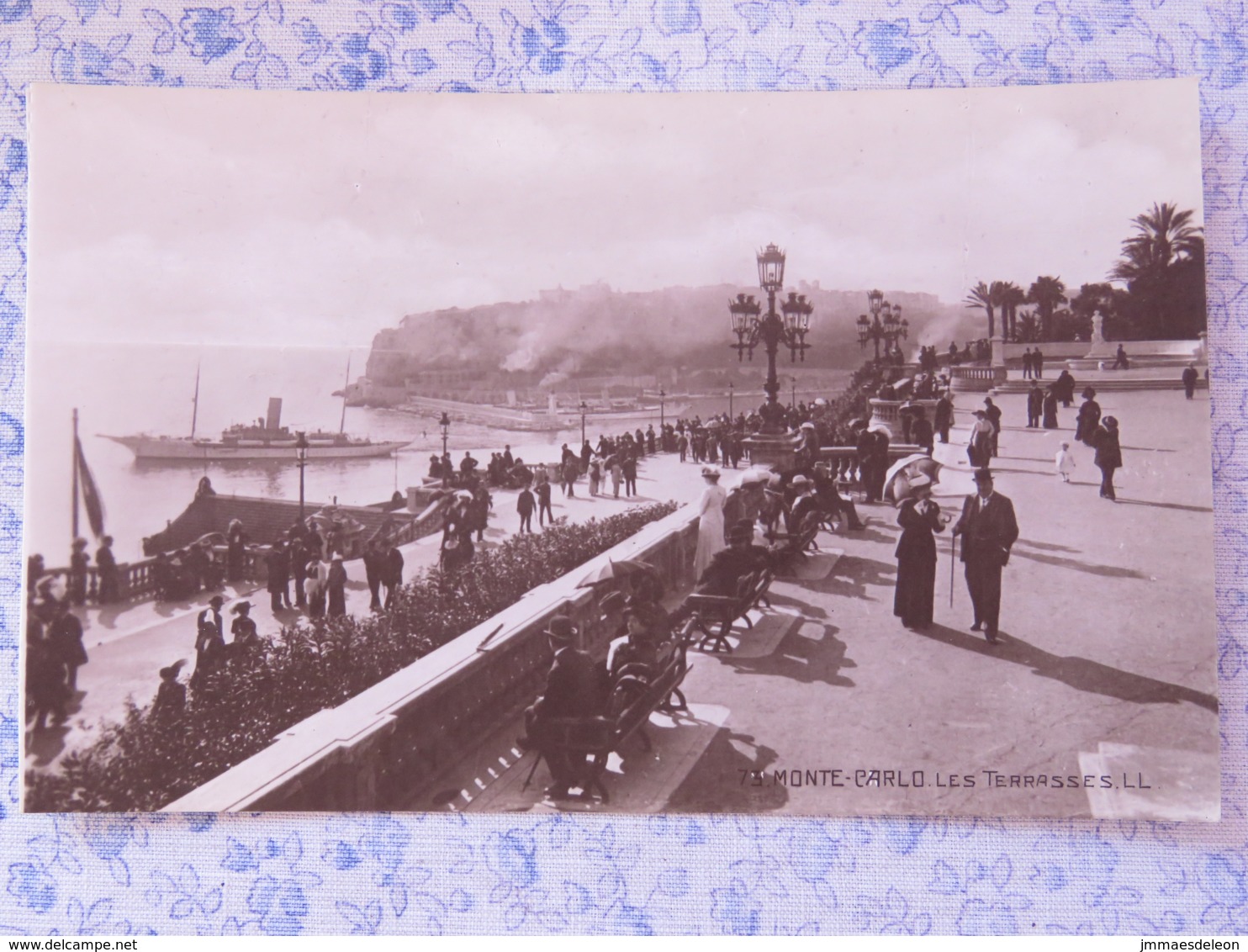 Monaco Unused Postcard Monte-Carlo - Terrasses - Ship - Les Terrasses