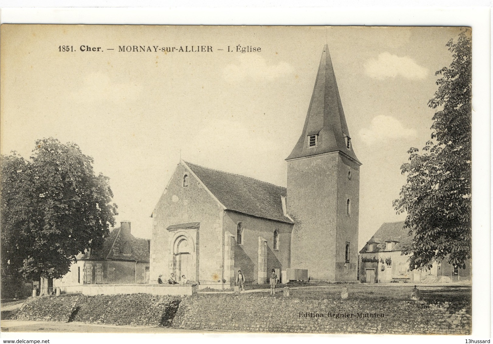 Carte Postale Ancienne Mornay Sur Allier - L'Eglise - Autres & Non Classés