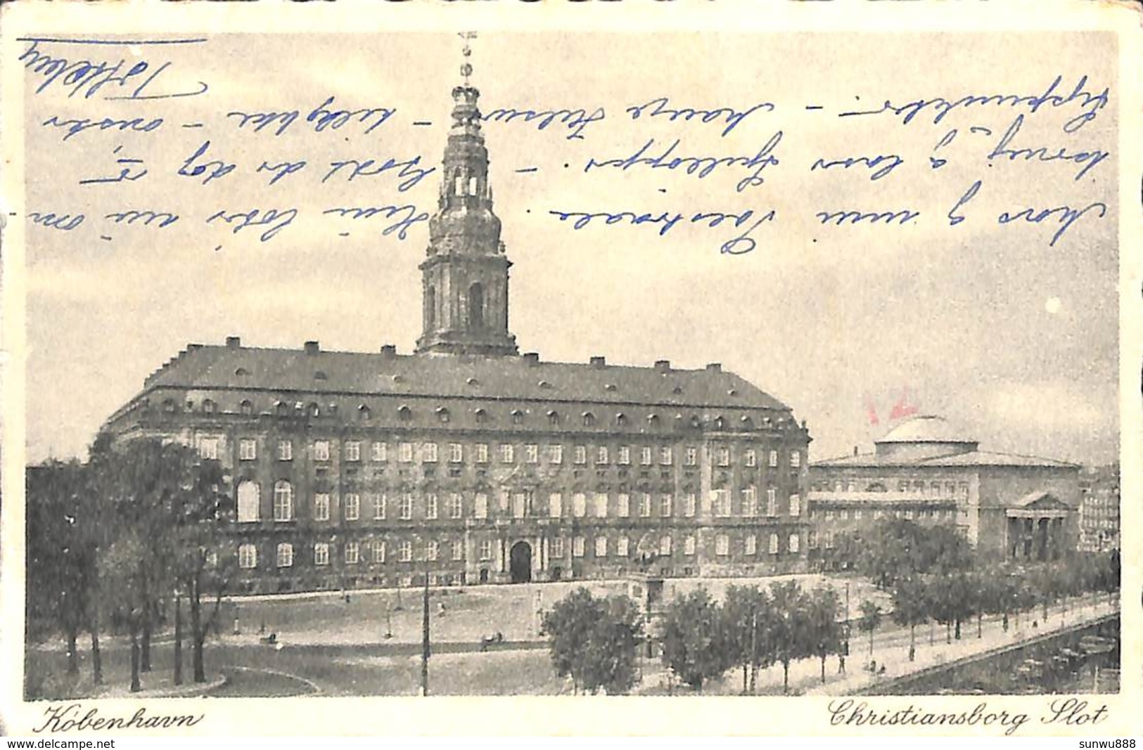 Kobenhavn - Christianborg Slot (censure 1943, German Eagle...) - Danemark