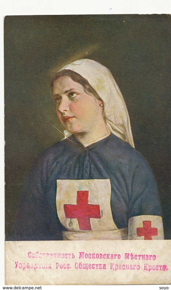 Russian Red Cross Nurse  One Defect Visible On The Back - Cruz Roja