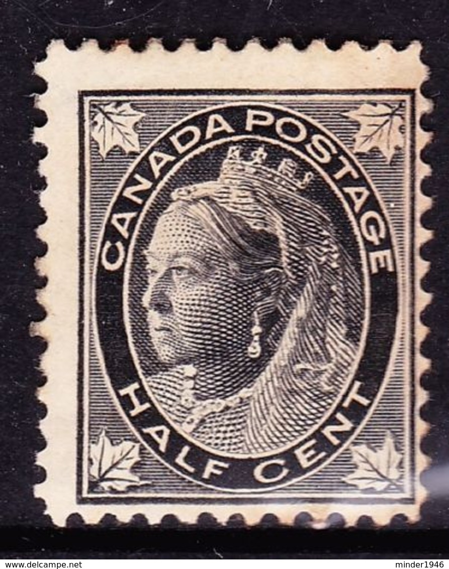 CANADA 1897 QV 1/2c Black SG142 MH - Unused Stamps