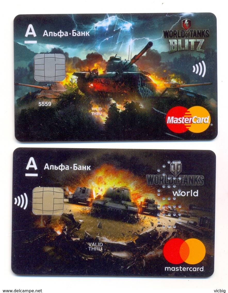 Russia VOID MasterCard AlfaBank World Of Tanks Game - Carte Di Credito (scadenza Min. 10 Anni)